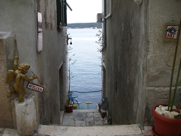 Idyllische Gasse in Rovinj