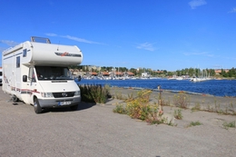 Stellplatz in Hudiksvall am Hafen