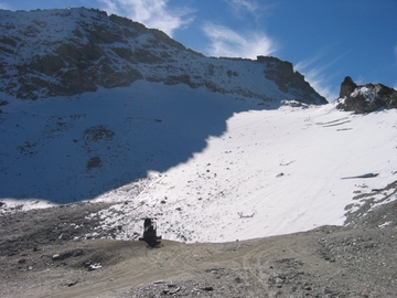 Überbleibsel des Skilifts am Sommeiller