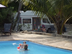 Standplatz am Pool