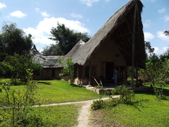 Lodges am Campingplatz