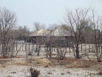 Salzpfannen in der Kalahari