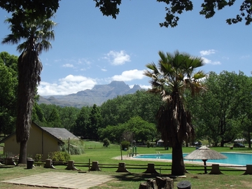 Schöne Aussicht vom Campingplatz