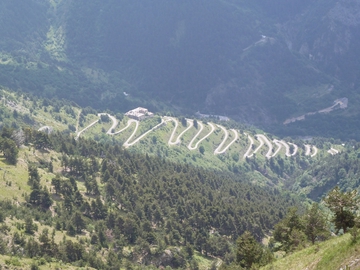 Anfahrt auf den Col de Tende